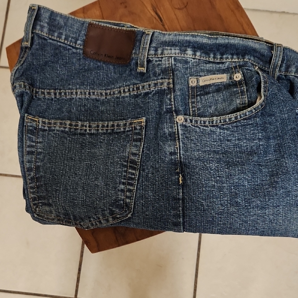 Calvin Klein Relaxed Blue Jeans Tapered Fit